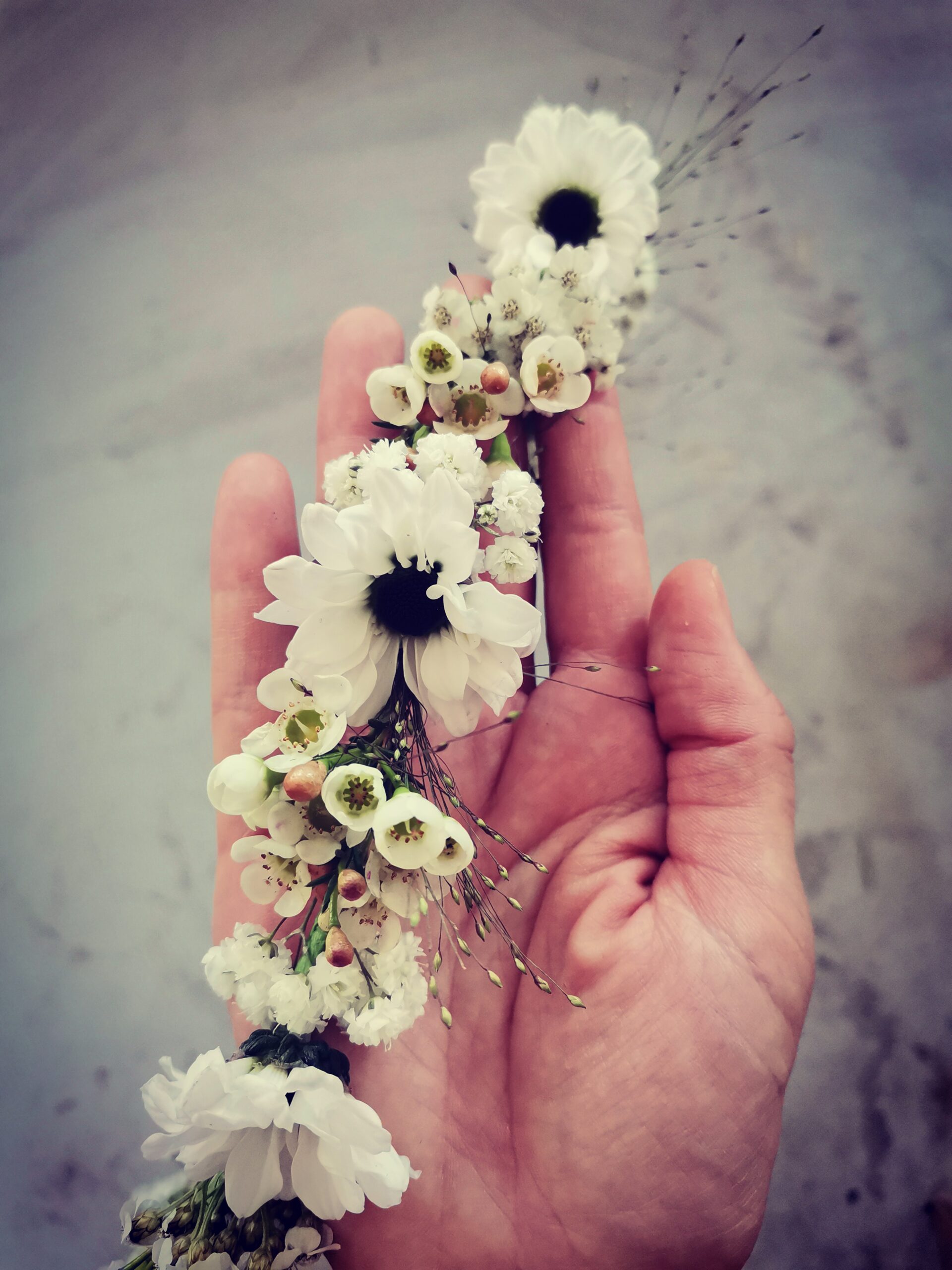 Coroniță cu flori naturale