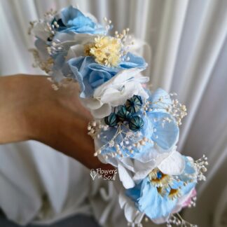 Coroniță cu flori conservate