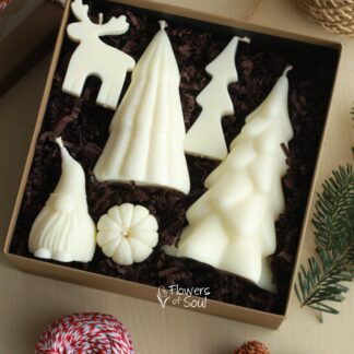 Lumânări din ceară de soia turnate manual - Christmas Gift Box
