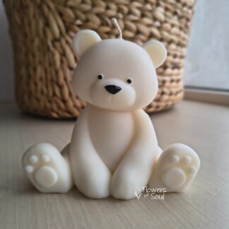 Lumânare din ceară de soia - Ursuleț, 150gr