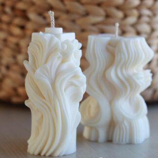 Set lumânări din ceară de soia turnate manual - Delicat, 270gr