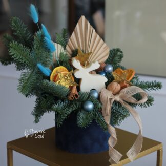 Aranjament pentru Crăciun cu ren