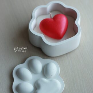 Lumânare din ceară de soia turnată manual – True Love