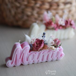 Lumânare din ceară de soia turnată manual - Mama, 65gr