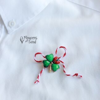 Mărțișor - Trifoi cu buburuză