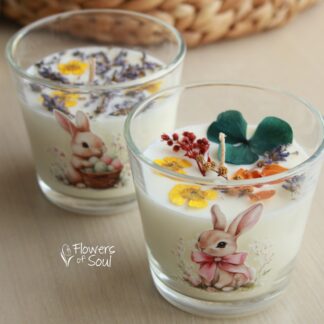 Lumânare din ceară de soia pentru Paște